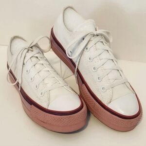 NWOB Converse ☆》 Chuck Taylor All Star x OPI Low Top Platform Sneakers